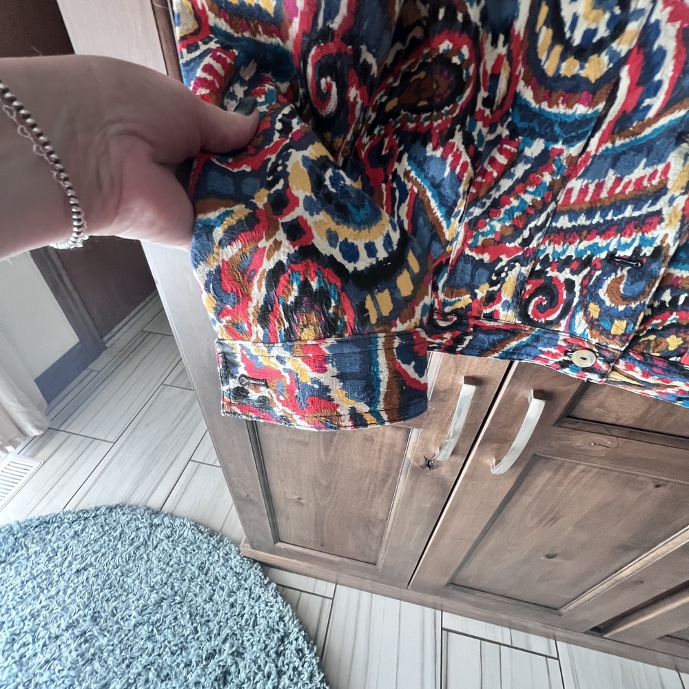 Ruby Rd.-Paisley Print Jacket Size 14 - Picture 2 of 16